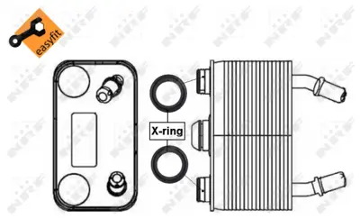 NRF 31076 Sanzıman Yag Sogutucu Bmw  X5 E53 M57 M62 7500754