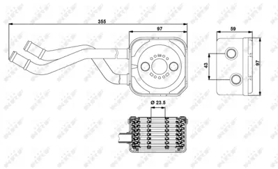 NRF 31175 Radyator 36117021G