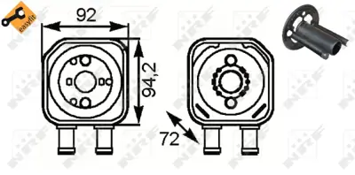 NRF 31179 Yag Sogutucu Vw Golf 1.9d 98-               28117021H