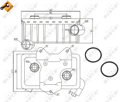 NRF 31181 Yag Sogutucu Mercedes C-Serıes 2.5d 94- A6051800065