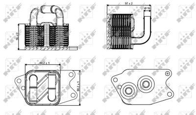 NRF 31265 Vw Polo 1.6 02-Oilcoolers, Automatic Transmission 9G409061B