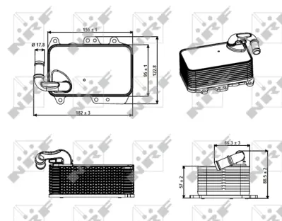 NRF 31272 Yag Sogutucu Vw Touareg 3.0d 10-             59117021R 95810727121