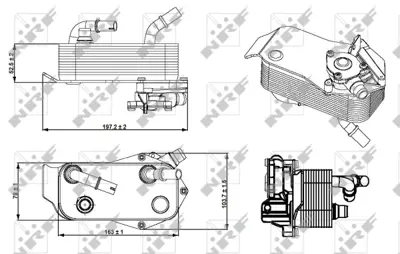 NRF 31279 Sanzıman Yag Sogutucu Bmw N52n N53 E81 E90 E91 E92 E93 E84 E89 17217551647