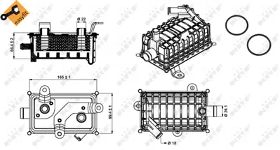 NRF 31280 Bmw 3 1.7d 91-Oilcoolers 11442245343