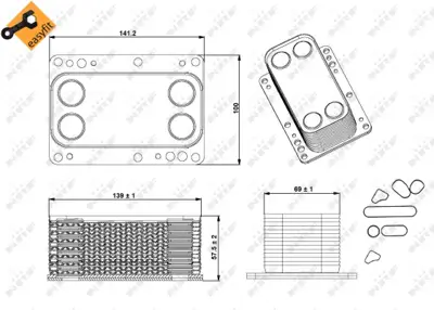 NRF 31339 Yag Sogutucu Laguna Iıı Trafıc Iı 2,0dcı M9r 1520000Q0F 8200797762 93198555