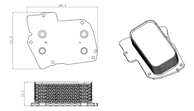 NRF 31826 Chrysler Grand Voyager 2.8d 08-Oilcoolers 