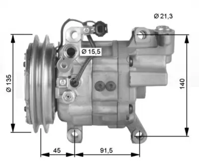 NRF 32475G Nıssan X-Trail 2.2d 01-Compressorswith Pag Compressor Oil 926005M30A