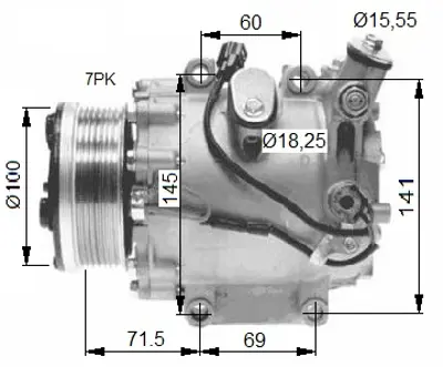 NRF 32491 Honda Civic 2.2d 06-Compressorswith Pag Compressor Oil 38810RSRE02