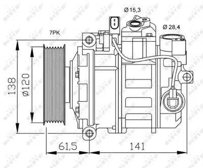 NRF 32777 Audı A8 4.2 03-Compressorswith Pag Compressor Oil 4E0260805F 7D01002