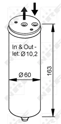 NRF 33023 Honda Civic 1.4 96-Receiver Driers 80351ST7A11