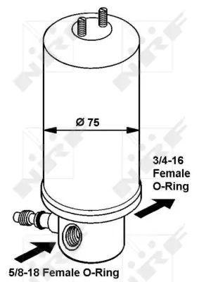 NRF 33061 Vw Polo 1.4 95-Receiver Driers 7D1820191A