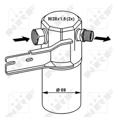 NRF 33132 Audı A8 4.2 95-Receiver Driers 4D0820193A