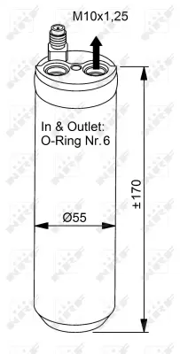 NRF 33206 Opel Corsa 1.2 01-Receiver Driers 93177218