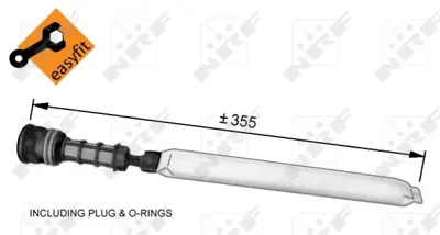 NRF 33344 Opel Meriva 1.6 03-Receiver Driers 1618654