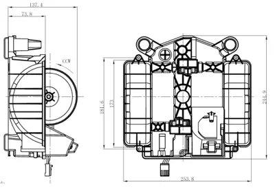 NRF 34281 Kalorıfer Motoru S-Class W222 14> C217 15> A217 17> 2228202214