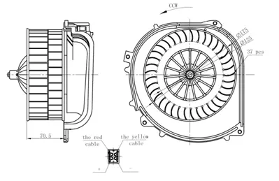 NRF 34282 Mercedes S-Series 3.2 91-Interior Blower 1408301208