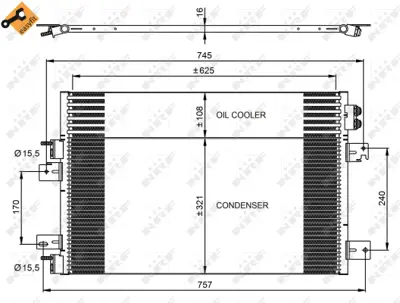 NRF 350031 Jeep Patriot 2.4 07-Condenser 68093004AA