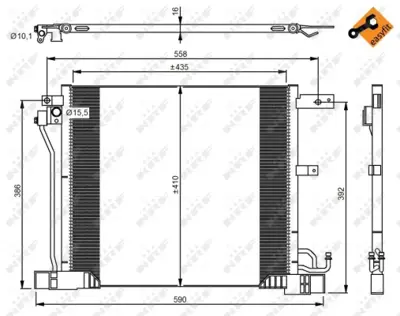 NRF 350040 Klıma Radyatoru Nıssan Juke 1.5 Dıg T 2010> 921103DD0A