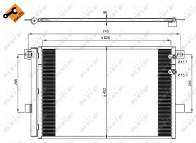 NRF 350041 Klıma Radyatoru  Vw Amarok 2.0d 10- 2H0820411D