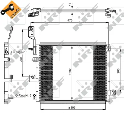 NRF 350047 Hyundaı Atos 1.1 98-Condenser 9760605500