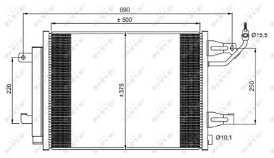 NRF 350073 Mıtsubıshı Colt 1.3 05-Condenserwith Dryer MR568975