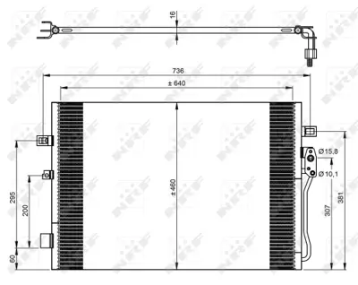 NRF 350087 Fıat Freemont 2.0d 11-Condenser K68102117AA