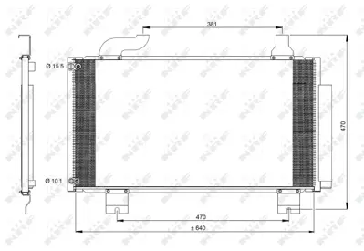 NRF 350097 Honda Accord 2.0 09-Condenserwith Dryer 80100TL2A01