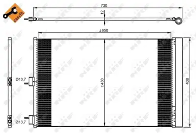 NRF 350206 Klıma Radyatoru Amg 4-Matic X156 15> W176 13>18 C117 13>19 A0995001054