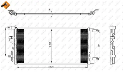 NRF 350225 Chevrolet Captiva 2.2d 07-Condenserwith Dryer 20874703 4818691