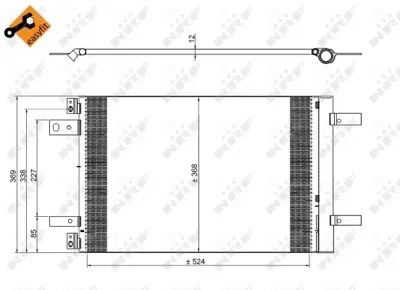 NRF 350323 Klıma Radyatoru P308 P3008 P508 P5008 Partner Expert Traveller  1.5 1.6 2.0 Bluehdı / Combo E Granla 9816746580