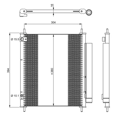 NRF 350326 Klıma Radyatoru  Peugeot Ion 11- 6455HX 7812A019