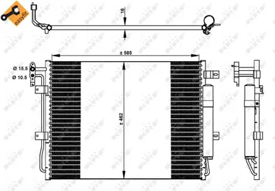 NRF 350330 Klıma Radyatoru 306dt Dıscovery Iv L319 09>18 Range Rover Sport I L320 09>13 LR018405