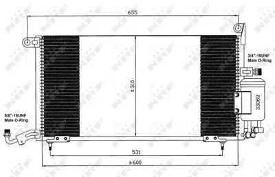 NRF 35035 Seat Toledo 1.6 91-Condenserwith Dryer 1L0820413B