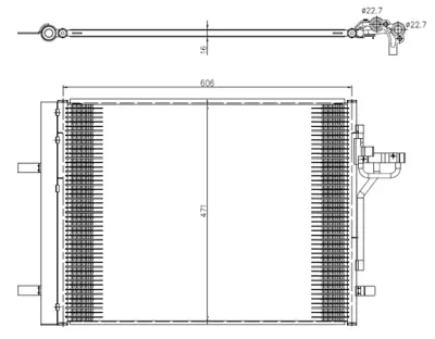 NRF 350375 Klıma Radyatoru Focus Iıı 11> 1.6 Tdcı CV6119710JA