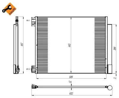 NRF 350393 Kondenser 1.2tce-1.3tce-1.5dcı-1.6dcı R9m K9k H5h Megane Iv Talısman 921008540R