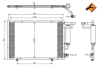 NRF 350395 Klıma Radyatoru Fıesta Vı 1.25 16v / 1.4tdcı / 1.4 16v / 1.6 16v 08 /> B Max 1.5tdcı / 1.6tcı 12 /> AV1119710DA