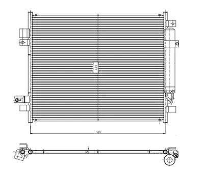 NRF 350418 Nıssan Note 1.5d 13-Condenserwith Dryer 921003VD1A