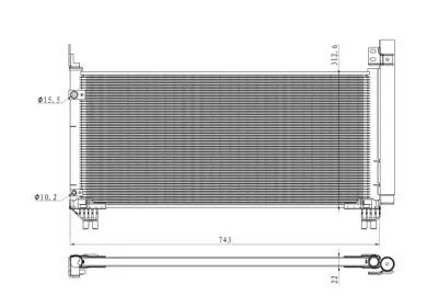 NRF 350466 Lexus Rx 3.5 16-Condenserwith Dryer 