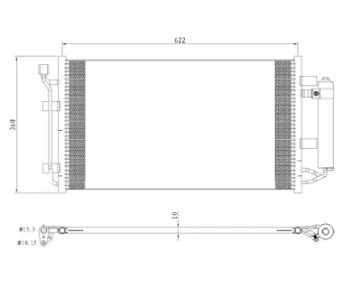 NRF 350493 Nıssan Leaf 11-Condenserwith Dryer 921103NA0A