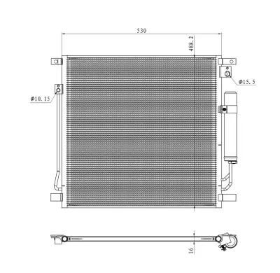 NRF 350502 Mıtsubıshı L200 2.4d 15-Condenserwith Dryer 6000607000 7812A292