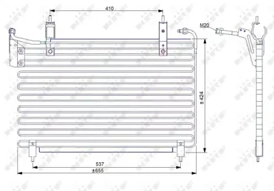 NRF 35071 Jaguar Xj 3.2 94-Condenser MNA7392AA