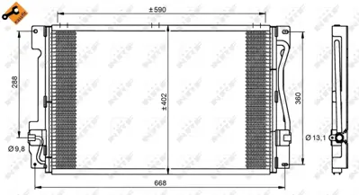 NRF 35151 Volvo 800 2.4 92-Condenser 9551651