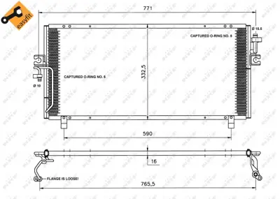 NRF 35195 Nıssan Primera 2.0d 97-Condenser 921109F515