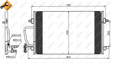 NRF 35226 Audı A8 4.2 95-Condenser 4D0260401A