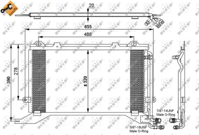 NRF 35240 Klıma Radyatoru E-Class W210 96>02 S210 96>03 A2108300670