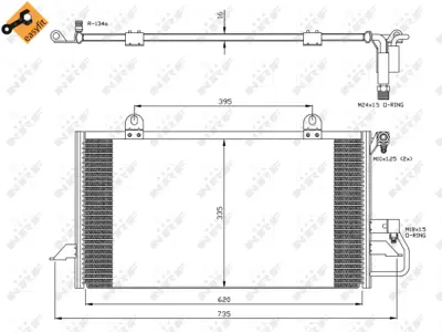 NRF 35248 Audı 80 2.0 92-Condenser 8A0260403AA