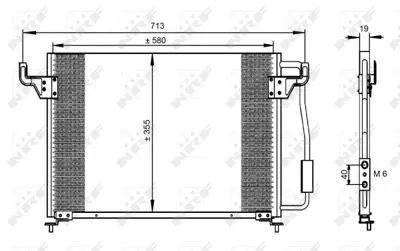 NRF 35261 Klıma Radyatoru  Peugeot 605 2.1d 90- 96158115