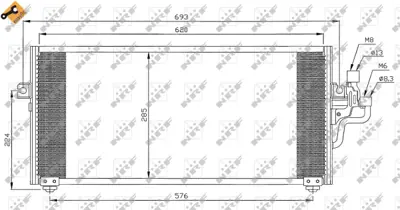 NRF 35268 Mıtsubıshı Colt 1.3 96-Condenser MR360276