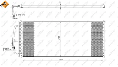 NRF 35277 Opel Sintra 2.2 97-Condenser 52482039