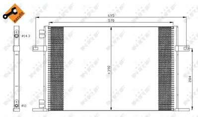 NRF 35311 Kondenser Renault Espace Iıı 1,9tdı 6025310510